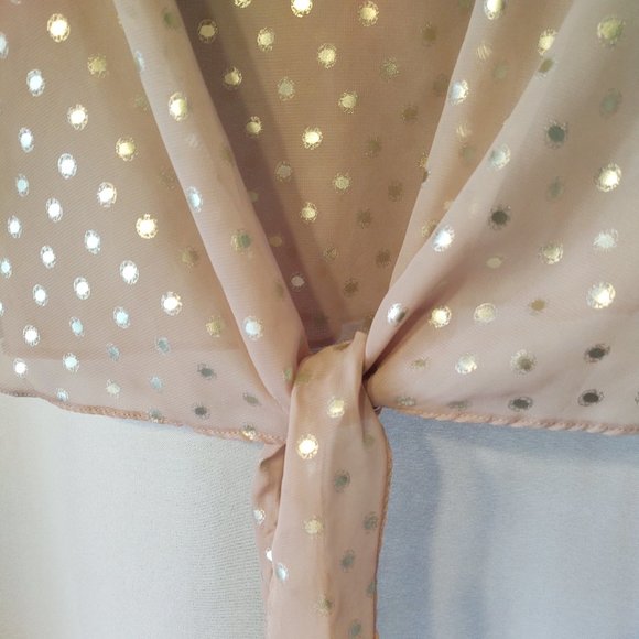 Pink/Gold Dots Blouse - Picture 4 of 5